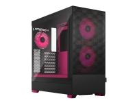 Fractal Design Pop Air RGB - Tower - ATX - genomskinlig sidopanel (härdat glas) - ingen strömförsörjning (ATX) - magenta, klar, tonad - USB/ljud - för Fractal Design Model D, Type D