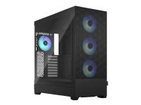 Fractal Design Pop XL Air RGB - Tower - utökad ATX - ingen strömförsörjning (ATX) - svart TG genomskinlig ton - USB/ljud