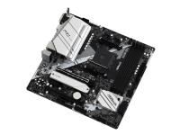 ASRock B550M Pro4 - Moderkort - micro ATX - Socket AM4 - AMD B550 Chipuppsättning - USB-C Gen2, USB 3.2 Gen 1, USB 3.2 Gen 2 - Gigabit LAN - inbyggda grafiken (CPU krävs) - HD-ljud (8 kanaler)