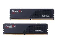 G.Skill Flare X5 - DDR5 - sats - 32 GB: 2 x 16 GB - DIMM 288-pin låg - 6000 MHz / PC5-48000 - CL32 - 1.35 V - ej buffrad - icke ECC - mattsvart