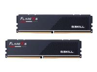G.Skill Flare X5 - DDR5 - sats - 32 GB: 2 x 16 GB - DIMM 288-pin låg - 5600 MT/s / PC5-44800 - CL30 - 1.25 V - ej buffrad - icke ECC - mattsvart