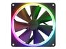 NZXT F140 RGB - Black - Chassi fläkt - 140mm - Svart med RGB LED - 33 dBA