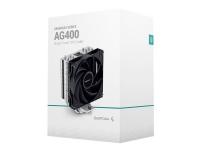 Deepcool AG400 - Processorkylare - (för: LGA1155, LGA1150, LGA1151, AM4, LGA1200, LGA1700, AM5) - 120 mm