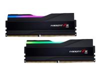 G.Skill Trident Z5 RGB - DDR5 - sats - 64 GB: 2 x 32 GB - DIMM 288-pin - 3200 MHz / PC5-51200 - CL32 - 1.4 V - ej buffrad - icke ECC - borstad aluminiumsvart, mattsvart
