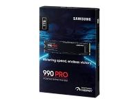 Samsung 990 PRO MZ-V9P1T0BW - SSD - krypterat - 1 TB - inbyggd - M.2 2280 - PCIe 4.0 x4 (NVMe) - 256 bitars AES - TCG Opal Encryption 2.0