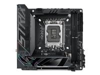 ASUS ROG STRIX Z790-I GAMING WIFI - Moderkort - mini ITX - LGA1700-uttag - Z790 Chipuppsättning - USB 3.2 Gen 1, USB 3.2 Gen 2, USB4, USB-C 3.2 Gen2, USB-C 3.2 Gen 2x2 - 2.5 Gigabit LAN, Wi-Fi 6, Bluetooth - inbyggda grafiken (CPU krävs)
