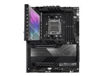 ASUS ROG CROSSHAIR X670E HERO - Moderkort - ATX - Socket AM5 - AMD X670E Chipuppsättning - USB4, USB-C 3.2 Gen 2x2, USB 3.2 Gen 2, USB-C 3.2 Gen2, USB 3.1 Gen 1 - 2.5 Gigabit LAN, Wi-Fi 6E, Bluetooth - inbyggda grafiken (CPU krävs) - HD-ljud (8 kanaler)