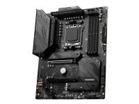 MSI MAG B650 TOMAHAWK WIFI - Moderkort - ATX - Socket AM5 - AMD B650 Chipuppsättning - USB 3.2 Gen 1, USB 3.2 Gen 2, USB-C 3.2 Gen2, USB-C 3.2 Gen 2x2 - 2.5 Gigabit LAN, Wi-Fi, Bluetooth - inbyggda grafiken (CPU krävs) - HD-ljud (8 kanaler)