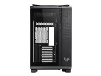 ASUS TUF Gaming GT502 - Mid tower - ATX - genomskinlig sidopanel (härdat glas) - ingen strömförsörjning - USB/ljud