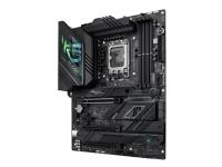 ASUS ROG Strix Z790-F Gaming WiFi - Moderkort - ATX - LGA1700-uttag - Z790 Chipuppsättning - USB-C 3.2 Gen 2x2, USB-C 3.2 Gen2, USB 3.2 Gen 1, USB 3.2 Gen 2 - 2.5 Gigabit LAN, Wi-Fi 6E, Bluetooth - inbyggda grafiken (CPU krävs) - HD-ljud (8 kanaler)