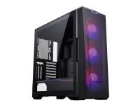 Phanteks Eclipse G500A - Mid tower - ATX - genomskinlig sidopanel (härdat glas) - ingen strömförsörjning (ATX) - svart - USB/ljud