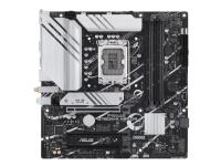 ASUS PRIME B760M-A WIFI D4 - Moderkort - micro ATX - LGA1700-uttag - B760 Chipuppsättning - USB 3.2 Gen 2, USB 3.2 Gen 1, USB-C 3.2 Gen 1 - 2.5 Gigabit LAN, Wi-Fi 6, Bluetooth - inbyggda grafiken (CPU krävs) - HD-ljud (8 kanaler)