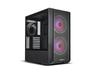 Lian Li LANCOOL 216R-X, Midi Tower, PC, Svart, ATX, EATX, micro ATX, Mini-ITX, Stål, Härdat glas, Multi