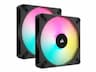 Corsair AF140 RGB Elite / iCUE-RGB / PWM / 140mm / 2-pack - Svart