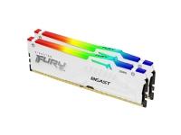 Kingston FURY Beast RGB - DDR5 - sats - 64 GB: 2 x 32 GB - DIMM 288-pin - 6000 MT/s / PC5-48000 - CL36 - 1.35 V - ej buffrad - on-die ECC - vit