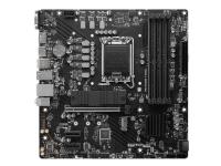 MSI PRO B760M-P DDR4 - Moderkort - micro ATX - LGA1700-uttag - B760 Chipuppsättning - USB 3.2 Gen 1, USB-C 3.2 Gen2 - Gigabit LAN - inbyggda grafiken (CPU krävs) - HD-ljud (8 kanaler)