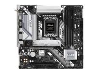 ASRock B760M Pro RS/D4 WiFi - Moderkort - micro ATX - LGA1700-uttag - B760 Chipuppsättning - USB 3.2 Gen 1, USB-C 3.2 Gen 1 - 2.5 Gigabit LAN, Bluetooth, Wi-Fi - inbyggda grafiken (CPU krävs) - HD-ljud (8 kanaler)