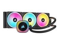 CORSAIR iCUE Link H150I RGB - Kylsystem med vätska till processorn - Elementstorlek: 360 mm - (för: LGA1156, LGA1155, LGA1150, LGA1151, AM4, LGA1200, LGA1700, AM5) - koppar - 120 mm