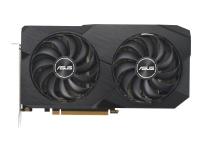 ASUS Dual Radeon RX 6600 V2 8GB - Grafikkort - Radeon RX 6600 - 8 GB GDDR6 - PCIe 4.0 - HDMI, 3 x DisplayPort - grå - låda