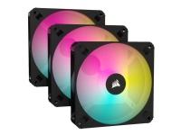 CORSAIR iCUE AR120 Digital RGB - Lådfläkt - 120 mm - svart (paket om 3)