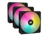 CORSAIR iCUE AR120 Digital RGB - Lådfläkt - 120 mm - svart (paket om 3)