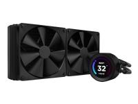 NZXT Kraken Elite 280 - Kylsystem med vätska till processorn - med LCD-display - (för: LGA1700, LGA1200, LGA115x Socket, AM4, AM5) - koppar - 140 mm - mattsvart