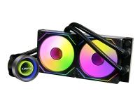 Lian Li Galahad II Trinity SL-INF - Kylsystem med vätska till processorn - med controller - Elementstorlek: 240 mm - (för: LGA115x Socket, LGA1200, LGA1700, AM4, AM5) - 120 mm - svart