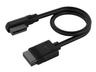 Corsair Icue Link Slim Cable 2x 200mm Straight / Slim 90° Connector Svart