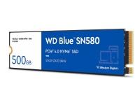 WD Blue SN580 - SSD - 500 GB - inbyggd - M.2 2280 - PCIe 4.0 x4 (NVMe)