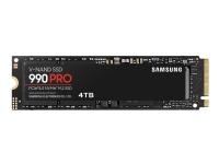 Samsung 990 PRO MZ-V9P4T0BW - SSD - krypterat - 4 TB - inbyggd - M.2 2280 - PCIe 4.0 x4 (NVMe) - 256 bitars AES - TCG Opal Encryption