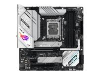 ASUS ROG STRIX B760-G GAMING WIFI D4 - Moderkort - micro ATX - LGA1700-uttag - B760 Chipuppsättning - USB 3.2 Gen 1, USB-C 3.2 Gen 1, USB-C 3.2 Gen 2x2, USB 3.2 Gen 2 - 2.5 Gigabit LAN, Wi-Fi 6E, Bluetooth - inbyggda grafiken (CPU krävs) - HD-ljud (8