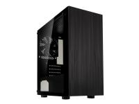 Kolink Stronghold M - Mid tower - micro ATX - genomskinlig sidopanel (härdat glas) - ingen strömförsörjning (ATX) - svart - USB/ljud