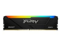 Kingston FURY Beast RGB - DDR4 - modul - 16 GB - DIMM 288-pin - 3200 MT/s - CL16 - 1.35 V - ej buffrad - icke ECC - svart