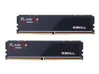 G.Skill Flare X5 - DDR5 - sats - 32 GB: 2 x 16 GB - DIMM 288-pin låg - 6000 MHz / PC5-48000 - CL30 - 1.35 V - ej buffrad - icke ECC - mattsvart