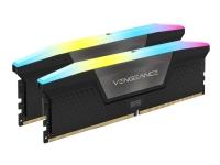 CORSAIR Vengeance RGB - DDR5 - sats - 64 GB: 2 x 32 GB - DIMM 288-pin - 3200 MHz / PC5-51200 - CL32 - 1.4 V - svart