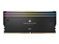 CORSAIR Dominator Titanium RGB - DDR5 - sats - 48 GB: 2 x 24 GB - DIMM 288-pin - 6000 MHz / PC5-48000 - CL30 - ej buffrad - svart