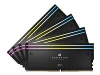 CORSAIR Dominator Titanium RGB - DDR5 - sats - 96 GB: 4 x 24 GB - DIMM 288-pin - 6000 MHz - CL30 - ej buffrad - svart