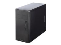 Fractal Design Core 1100 - Tower - mini ATX - ingen strömförsörjning (ATX12V) - svart - USB/ljud