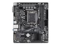 Gigabyte H610M H V3 DDR4 - 1.0 - moderkort - micro ATX - LGA1700-uttag - H610 Chipuppsättning - USB 3.2 Gen 1 - Gigabit LAN - inbyggda grafiken (CPU krävs) - HD-ljud (8 kanaler)