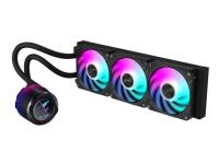 AORUS WATERFORCE X II 360 - Kylsystem med vätska till processorn - (för: AM4, TR4, LGA1200, LGA1700, AM5, LGA115x Socket, sTR5) - kopparbas - 120 mm