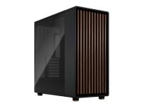 Fractal Design North XL - Tower - utökad ATX - genomskinlig sidopanel (härdat glas) - ingen strömförsörjning (ATX) - kolsvart - USB/Audio/Mic