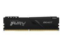 Kingston FURY Beast - DDR5 - modul - 16 GB - DIMM 288-pin - 6000 MHz / PC5-48000 - CL30 - 1.4 V - ej buffrad - on-die ECC - svart