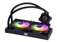 Cooler Master MasterLiquid Lite 240L Core ARGB - Kylsystem med vätska till processorn - Elementstorlek: 240 mm - (för: LGA1150, LGA1151, LGA1155, LGA1156, LGA1200, LGA1700, AM2, AM2+, AM3, AM3+, AM4, AM5, FM1, FM2, FM2+) - 120 mm - svart