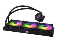 Cooler Master MasterLiquid 360L Core ARGB - Kylsystem med vätska till processorn - Elementstorlek: 360 mm - (för: LGA1156, AM2, AM2+, AM3, LGA1155, AM3+, FM1, FM2, LGA1150, FM2+, LGA1151, AM4, LGA1200, LGA1700, AM5) - 120 mm - svart