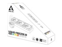 ARCTIC Liquid Freezer III 420 A-RGB - Kylsystem med vätska till processorn - Elementstorlek: 420 mm - (för: LGA1700, AM5, AM4) - 140 mm - vit