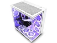 NZXT H9 All white, Midi Tower, PC, Vit, ATX, micro ATX, Mini-ITX, Stål, Härdat glas, 16,5 cm