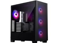 Phanteks XT Pro Ultra - Tower - utökad ATX - genomskinlig sidopanel (härdat glas) - ingen strömförsörjning (ATX) - svart satäng - USB/ljud