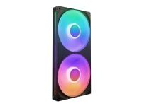 NZXT F Series F280 RGB Core - Fläktenhet med enkel ram - 140 mm - matt vit