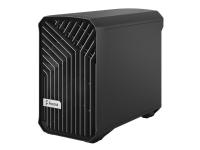 Fractal Design Torrent Nano - Tower - Mini-DTX - ingen strömförsörjning (ATX) - heltäckande svart - USB/ljud