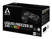 ARCTIC Liquid Freezer III 240 A-RGB - Kylsystem med vätska till processorn - Elementstorlek: 240 mm - (för: AM5, AM4, LGA1700, LGA1851) - koppar - 120 mm - svart